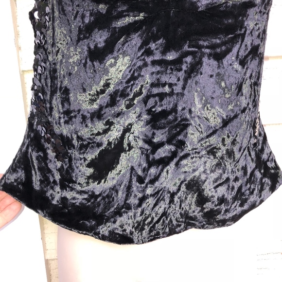 KATHRYN DIANOS velvet sequin lined top - Picture 5 of 8